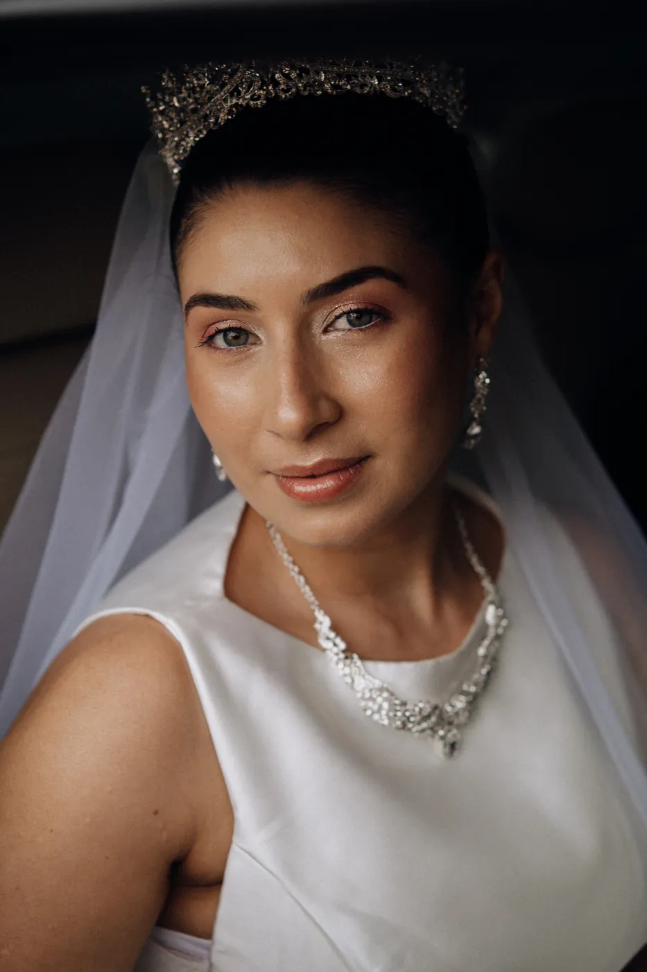 Retrato da noiva com véu